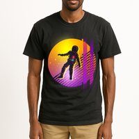 Retro 80's Glitch Astronaut Tall T-Shirt
