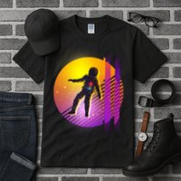 Retro 80's Glitch Astronaut Tall T-Shirt