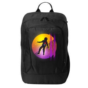 Retro 80's Glitch Astronaut City Backpack