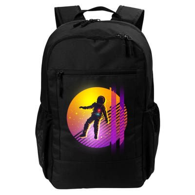 Retro 80's Glitch Astronaut Daily Commute Backpack