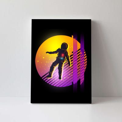 Retro 80's Glitch Astronaut Canvas