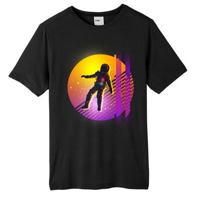 Retro 80's Glitch Astronaut Tall Fusion ChromaSoft Performance T-Shirt