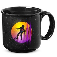 Retro 80's Glitch Astronaut 15oz Campfire Ceramic Mug