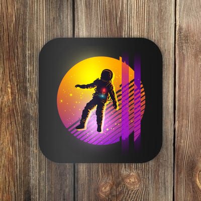 Retro 80's Glitch Astronaut Coaster