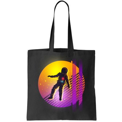 Retro 80's Glitch Astronaut Tote Bag