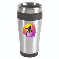 Retro 80's Glitch Astronaut 16oz Travel Tumbler