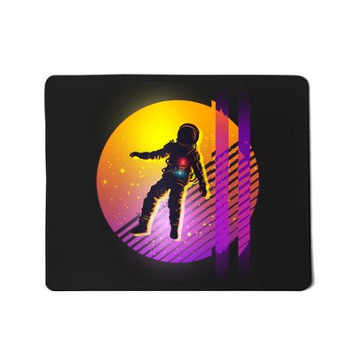 Retro 80's Glitch Astronaut Mousepad