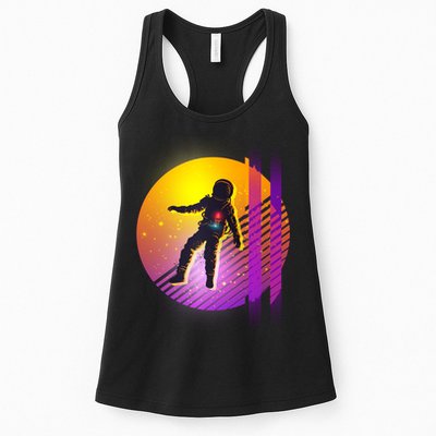 Retro 80's Glitch Astronaut Womens Tank Top