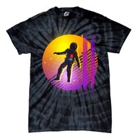 Retro 80's Glitch Astronaut Tie-Dye T-Shirt