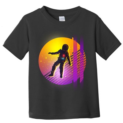 Retro 80's Glitch Astronaut Toddler T-Shirt
