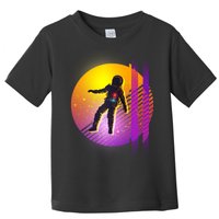 Retro 80's Glitch Astronaut Toddler T-Shirt