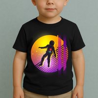Retro 80's Glitch Astronaut Toddler T-Shirt