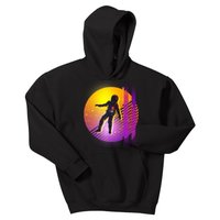 Retro 80's Glitch Astronaut Kids Hoodie