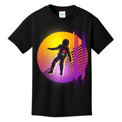 Retro 80's Glitch Astronaut Kids T-Shirt