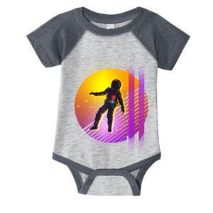 Retro 80's Glitch Astronaut Infant Baby Jersey Bodysuit