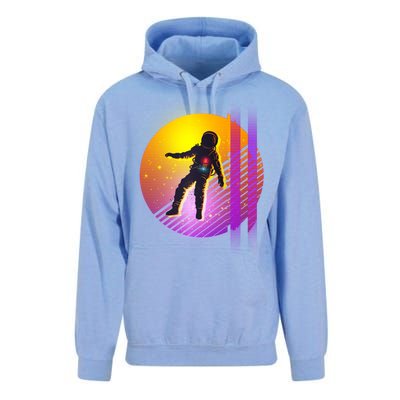 Retro 80's Glitch Astronaut Unisex Surf Hoodie