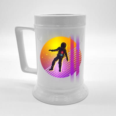 Retro 80's Glitch Astronaut Beer Stein