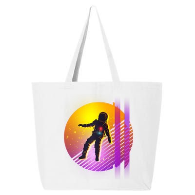 Retro 80's Glitch Astronaut 25L Jumbo Tote