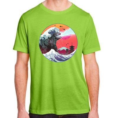 Retro 80's Godzilla Attack Wave Adult ChromaSoft Performance T-Shirt