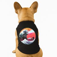 Retro 80's Godzilla Attack Wave Doggie Tank