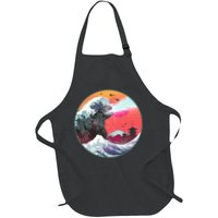 Retro 80's Godzilla Attack Wave Apron