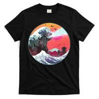 Retro 80's Godzilla Attack Wave T-Shirt