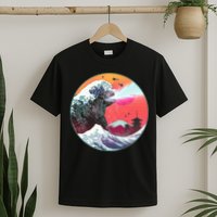 Retro 80's Godzilla Attack Wave T-Shirt