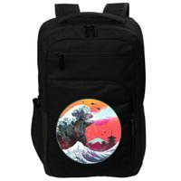 Retro 80's Godzilla Attack Wave Impact Tech Backpack