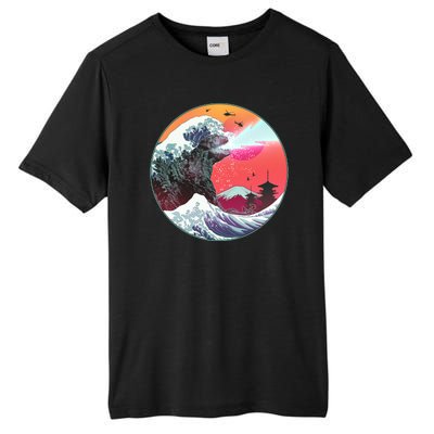 Retro 80's Godzilla Attack Wave Tall Fusion ChromaSoft Performance T-Shirt