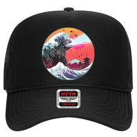 Retro 80's Godzilla Attack Wave Trucker Hat