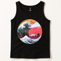 Retro 80's Godzilla Attack Wave Tank Top