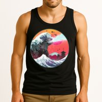 Retro 80's Godzilla Attack Wave Tank Top