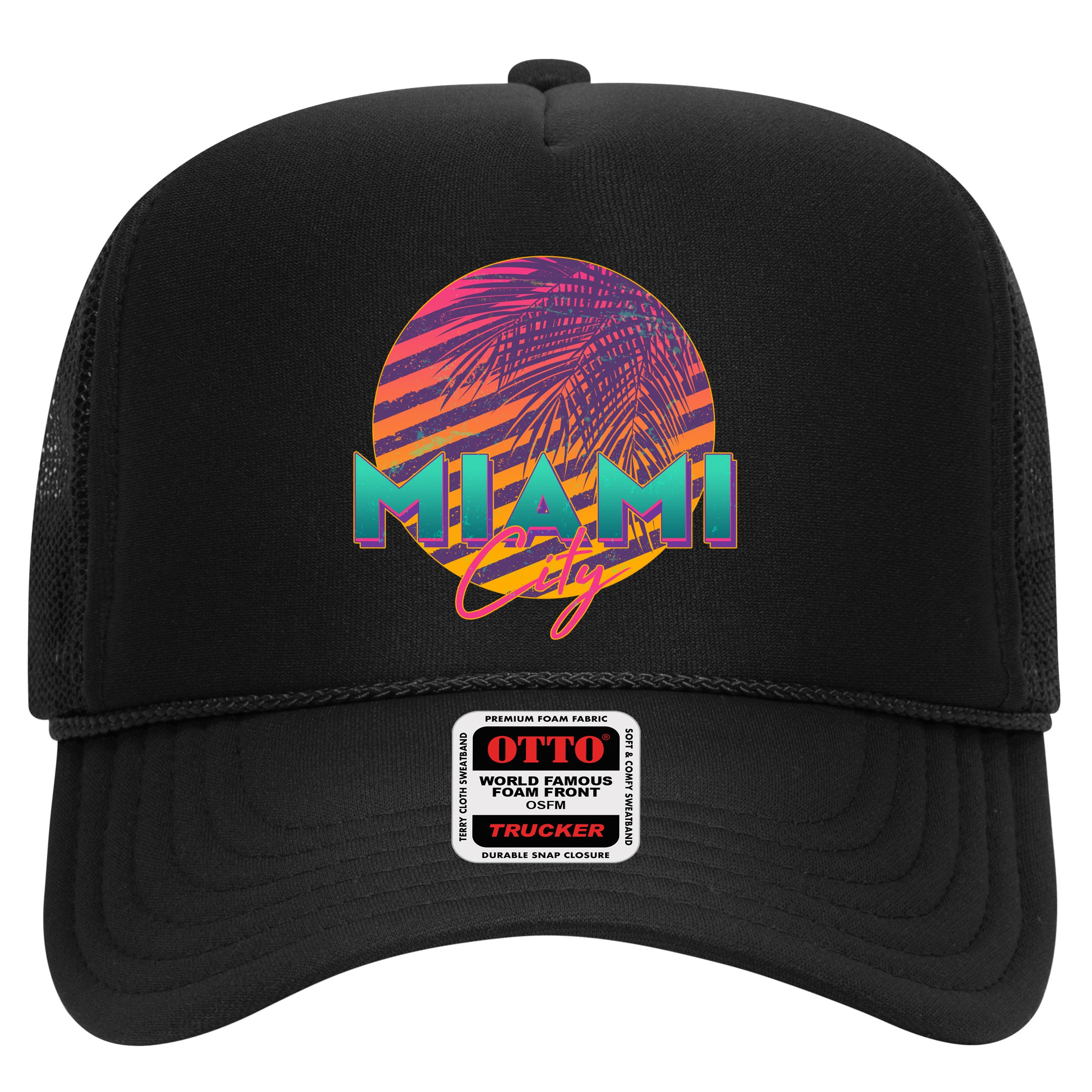 Retro 80's Miami CIty Emblem Hat