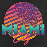 Retro 80's Miami CIty Emblem Hat