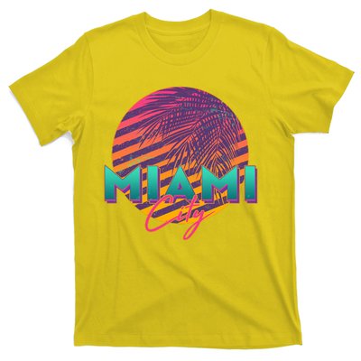 Retro 80's Miami CIty Emblem T-Shirt