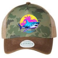 Retro 80s Polygon Shark Legacy Tie Dye Trucker Hat