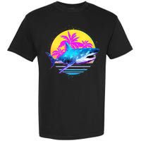 Retro 80s Polygon Shark Garment-Dyed Heavyweight T-Shirt