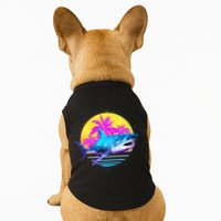 Retro 80s Polygon Shark Doggie Tank