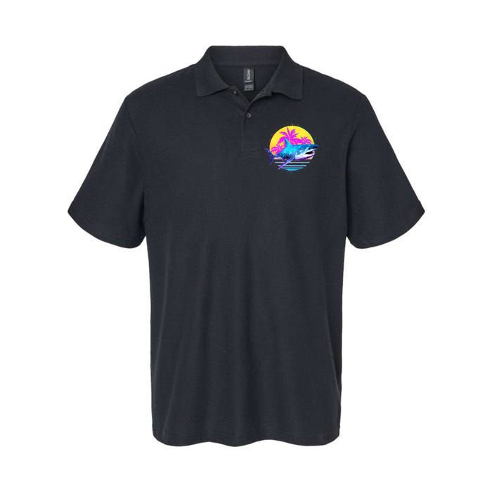 Retro 80s Polygon Shark Polo