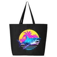 Retro 80s Polygon Shark 25L Jumbo Tote
