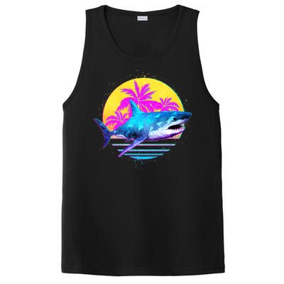 Retro 80s Polygon Shark PosiCharge Competitor Tank