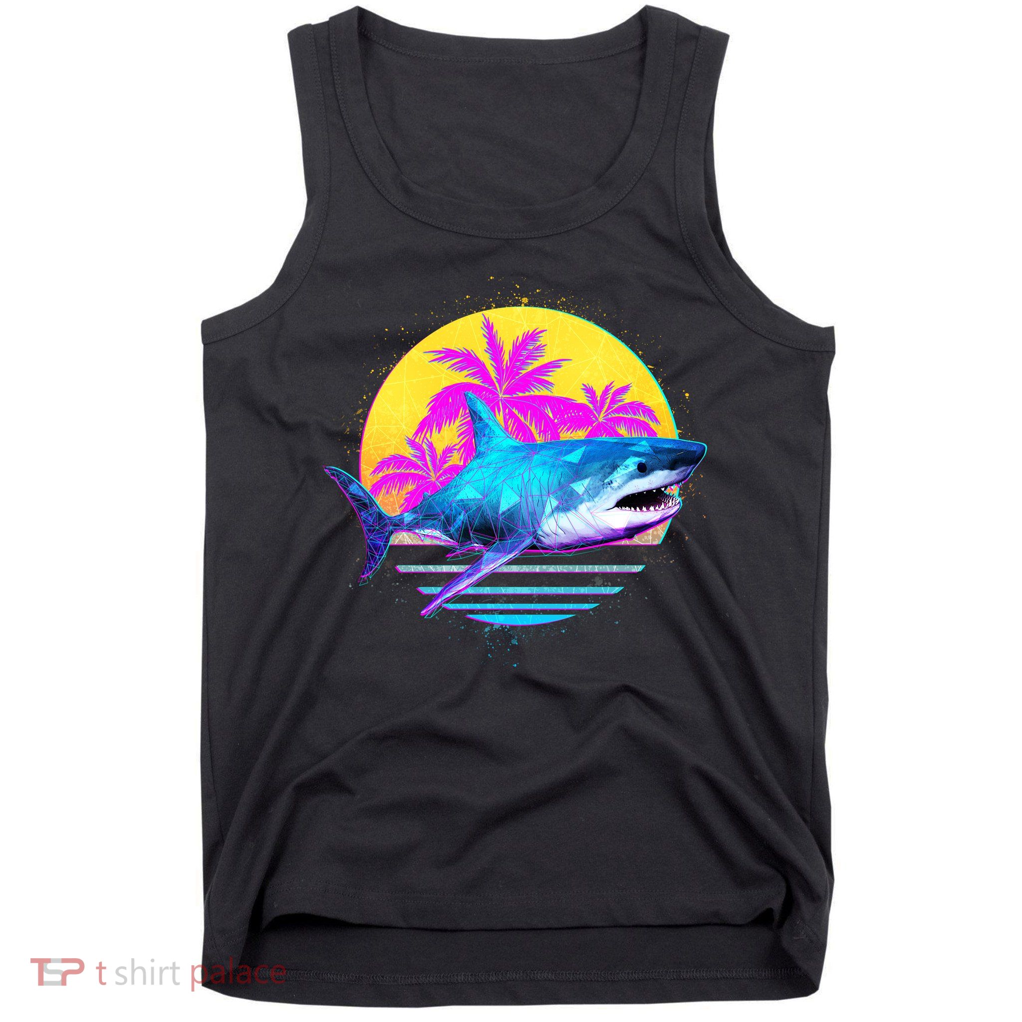 Retro 80s Polygon Shark Tank Top