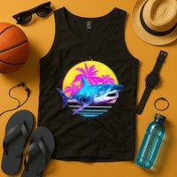 Retro 80s Polygon Shark Tank Top