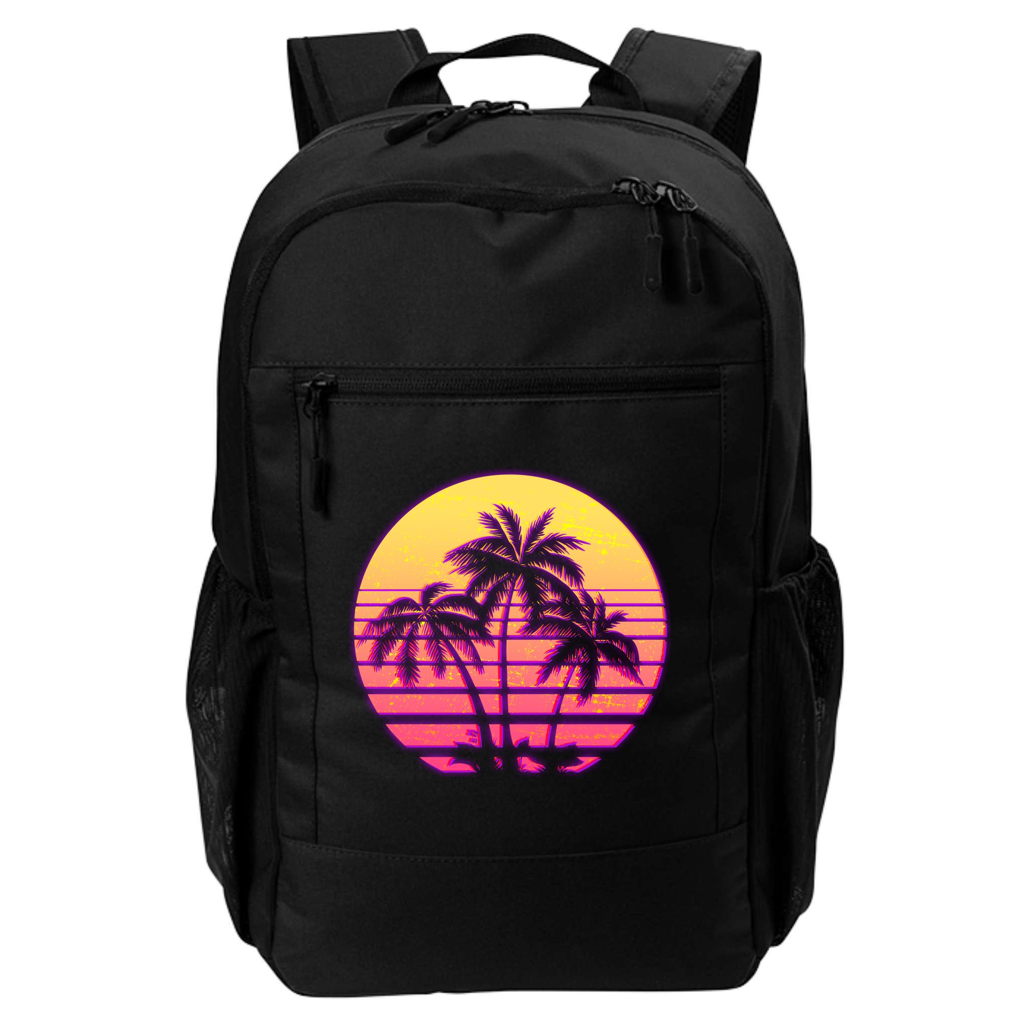 Retro 80's Sunset Palms Backpack