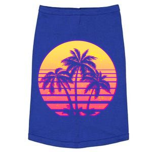 Retro 80's Sunset Palms Doggie Tank