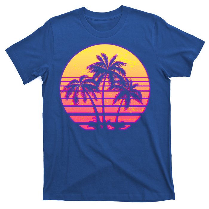 Retro 80's Sunset Palms T-Shirt