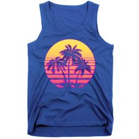 Retro 80's Sunset Palms Tank Top