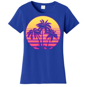 Retro 80's Sunset Palms Women's T-Shirt