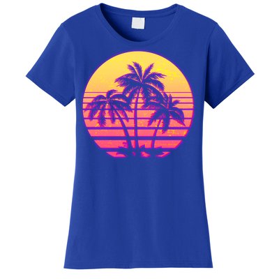 Retro 80's Sunset Palms Women's T-Shirt