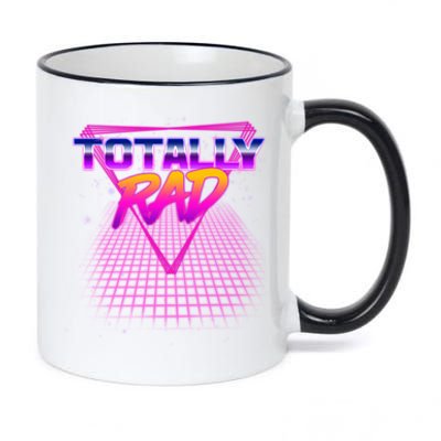 Retro 80's Totally Rad 11oz Black Color Changing Mug